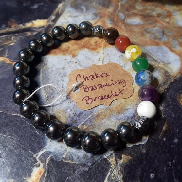 Chakra Balancing Gemstone Healing Bracelet - Picture 2 of 3